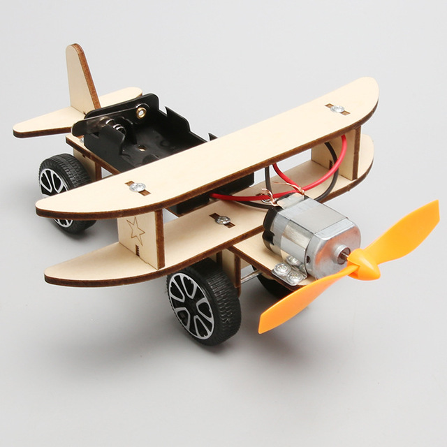 Technology Small Maker Electric Scooter DIY Handmade Albatros Plane Model Experimental Materials Student Toys