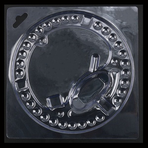 Plateau en plastique transparent à clapet, imprimé sur mesure avec logo et dimensions, pour lampes et lanternes - Product Image 2
