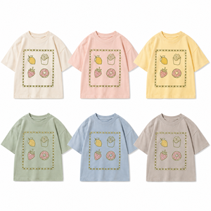 Camiseta Personalizada con Gráficos para Niños Pequeños, Niños y Niñas, Talla Grande, Holgada, Ligera, 100% Algodón, Manga Corta, Hombros Caídos - Product Image 4