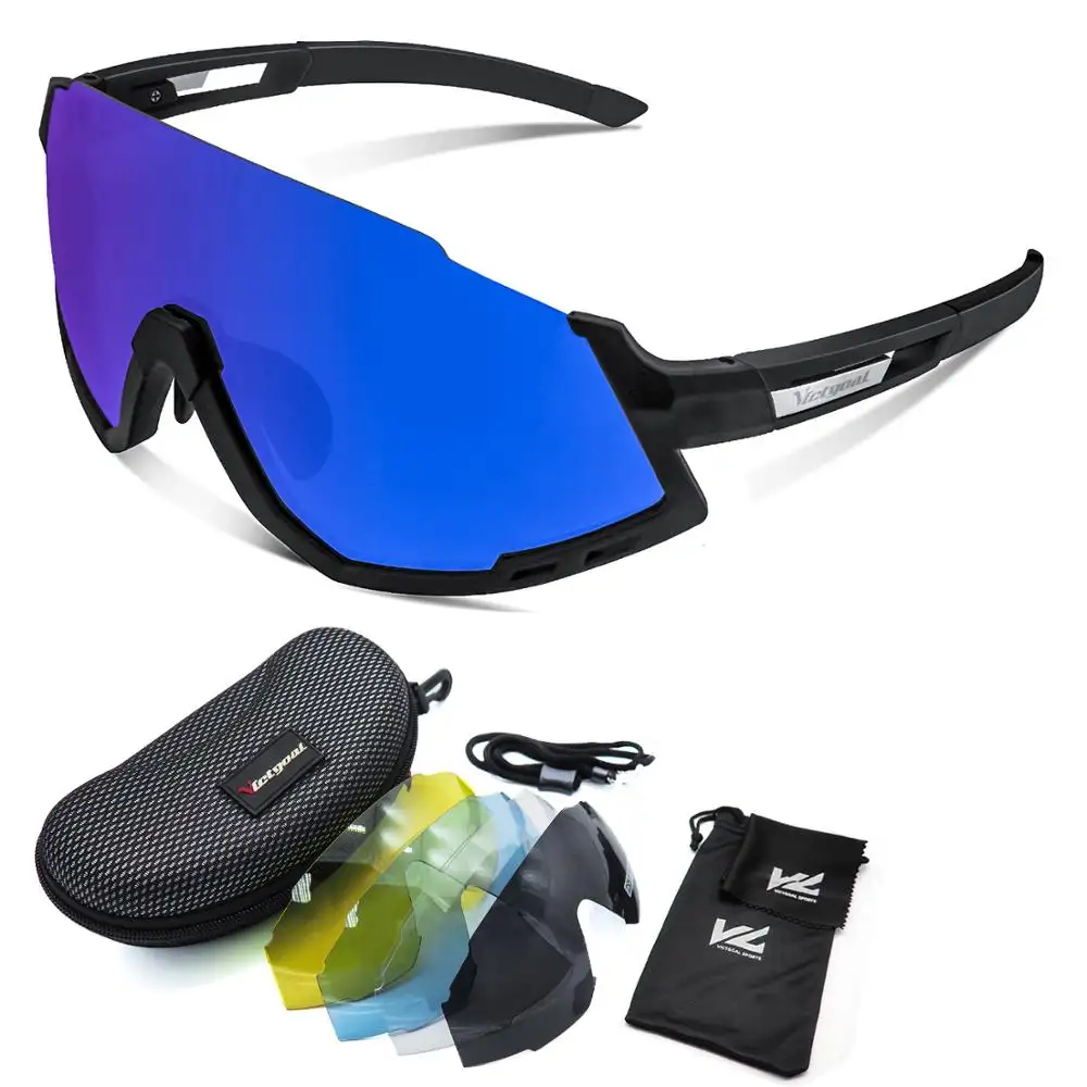 VICTGOAL OEM/ODM Casque bicicl 편광 스포츠 선글라스 UV400 사이클링 안경 교환 렌즈 안경 스포츠