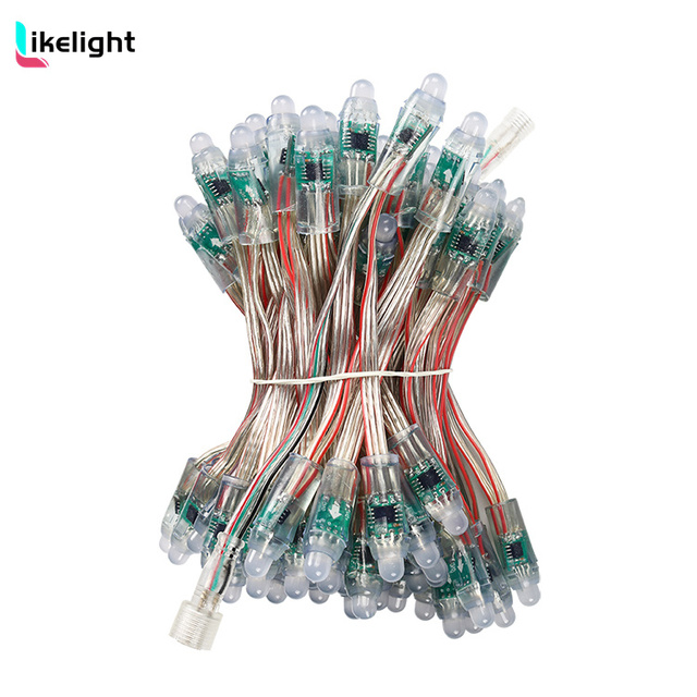 Like Light Christmas Light 12mm Waterproof  DC5V /12V UCS19003 WS2811 RGB Full Color LED Module Lights for Signs Tree Decor