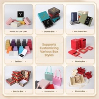 Caixas de Embalagem para Joias Estilo Livro com Tampa Articulada para Atacado, Personalizáveis com Logotipo, para Anéis, Pingentes, Pulseiras e Brincos – Caixa de Papel para Armazenamento