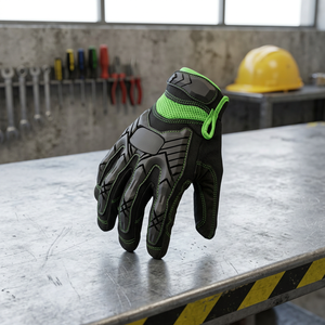 Gants jetables noirs en nylon texturé épais 6 mil, anti-choc, sans poudre, robustes, pour salon de beauté - Product Image 3