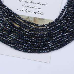 Perles d'eau douce baroques Keshi de 3-4 mm, blanches/roses/colorées, pour collier DIY, produit semi-fini naturel avec des défauts rares - Product Image 2