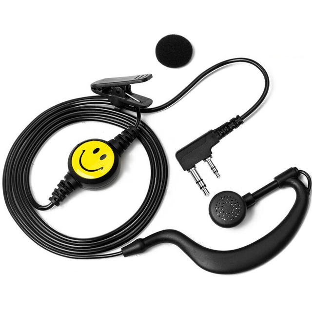 Walkie Talkie Wired Noise Cancelling Earpiece Earbuds Two Way Radio Headset Earphone for Baofeng TYT Retevis KSUN Radio