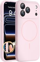 Coque de téléphone magnétique en silicone pour iPhone 17 Pro Max avec contrôle de caméra intégré, antichoc, compatible avec iPhone 16, 15, 14, 13, 12 Air