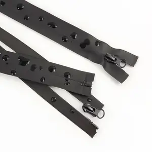 Deepeel KY104 5 #   Fermetures éclair en nylon invisibles à glissière simple, ouvertes, pour bagages et vêtements, 50-150 cm, étanches pour l'extérieur - Product Image 1