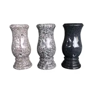 Meilleure vente de haute qualité bon prix personnalisé tombe marbre Vase tombeau Vase mémoire Pierres tombales Monuments