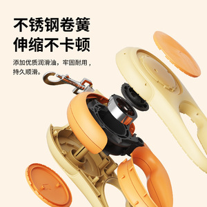 Laisse rétractable automatique pour animaux de compagnie, sortie en U à 180 degrés anti-emmêlement pour chiens - Product Image 2