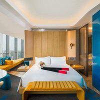 Ensemble de meubles de chambre d'hôtel 5 étoiles modernes et personnalisés de luxe, meubles de chambre d'hôtes en bois pour appartement