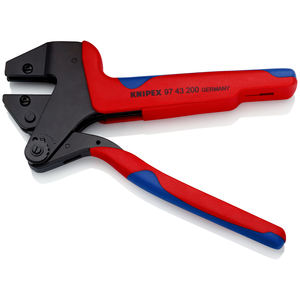 KNIPEX 97 43 200 A Pince à sertir universelle pour bornes à matrices interchangeables avec poignées multi-composants bruni 200 - Product Image 2