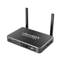 Boîtier TV Android Vseebox Elite Ultra 8K Robuste en Gros 2025, 8 Go de RAM, 128 Go de ROM, Android 14, Décodeur avec Télécommande Vocale Bluetooth