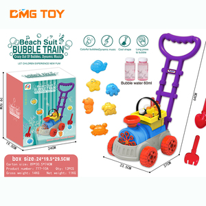 Wholesale Unisex Kids Bubble Machine <strong>Toy</strong> Handle Trolley Plastic <strong>Lawn</strong> <strong>Mower</strong> for Blowing Soap Bubbles - Product Image 4