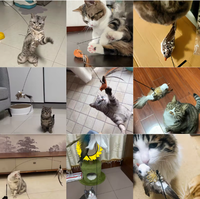 2025 Mainan Burung Interaktif Mewah dari PVC untuk Kucing - Mainan Gigit - Tongkat Pancing & Tongkat Penggoda