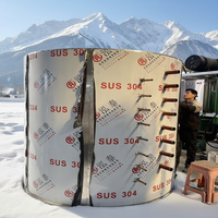 Évaporateur-condenseur Haiyue 2 à 30 tonnes pour machine à glace en paillettes, machine à glace en paillettes personnalisée, évaporateur de réfrigération à tambour