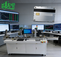 Machine automatique de programmation de puces de cartes de crédit et d'encodage de bandes magnétiques avec marquage laser, conforme à la norme ISO 7811