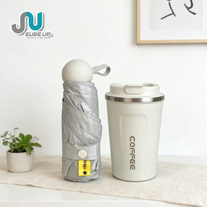 Coffret Cadeau : Bouteille Isotherme en Acier Inoxydable avec Parapluie, Double Paroi Isolée – Cadeaux Promotionnels d'Entreprise en Gros, Kits Cadeaux d'Affaires - Product Image 1