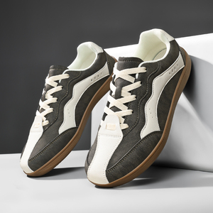 Chaussures de marche à bout <span class=keywords><strong>large</strong></span> en cuir microfibre lisse, anti-épuisement, basses, pour le travail et la gym, idéales pour les pieds larges - Product Image 4