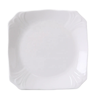 Assiettes carrées en céramique blanches de 8/9/10 pouces en gros – Ensembles d'assiettes à steak et à dessert en porcelaine pour fêtes, cadeaux, cuisines et hôtels