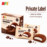 Nouveau produit Mochi Snack, pâtisserie exotique pour le petit-déjeuner avec des saveurs de chocolat et de châtaignes, goût sucré, texture moelleuse, emballage en vrac