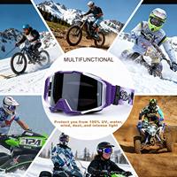 Casque intégral de moto tout-terrain Enduro, de haute qualité, neuf, en gros, OEM/ODM, fabriqué en PC, résistant au vent et à la poussière, avec lunettes