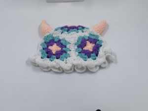 Gorro Unisex para Niños Hecho a Mano con Bordado 3D en Crochet, 100% Acrílico |   Diseño de animales lindos dibujados a mano, ajuste adaptable, uso diario al aire libre, bajo costo - Product Image 6