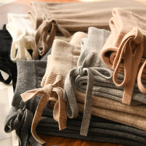 Fabricants Vente en gros 2025 Nouveau 100 Laine Rembourrée Taille élastique Anti-boulochage Taille haute Tricoté <span class=keywords><strong>Pantalon</strong></span> large Femmes 146 - Product Image 4
