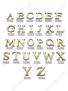 Wholesale Home Decoration Self Adhesive Multicolour Golden 3d <b>Mirror</b> Egnlish <b>Acrylic</b> Alphabet Letter Sticker - Product Image 3