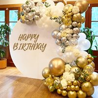 Kit d'arc de guirlande de ballons en or métallique pour les décorations de fête de mariage d'anniversaire de nouvel an.