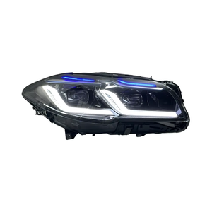 Faros Delanteros SJC para <span class=keywords><strong>BMW</strong></span> Serie 5 <span class=keywords><strong>F10</strong></span> F18 520i 535i 525i M5, Estilo G, Doble DRL, LED Amarillo y Blanco, Modificados, V2, 2011-2017 - Product Image 5