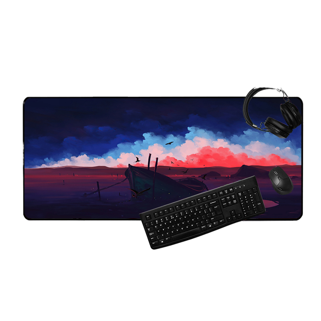 Custom XXL Large Size Rectangular Square Gaming Mouse Pad with Stitching Edge Office Desk Mat Computer Mouse Pad Mat
