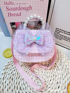 Tas selempang perempuan, dompet koin modis hadiah kecil lucu grosir, tas bahu putri kupu-kupu mutiara - Product Image 2