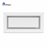 Diffuseur d'air encastré sans cadre pour plafond, panneau plat en aluminium, grille de retour d'air encastrée pour cloison sèche