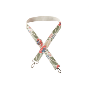 Sangle de sac en sangle de 4 cm, petite, florale, beige, pour sac à main - Product Image 1