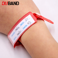 Bracelets d'identification médicale en PVC, étanches et réglables, souples, pour patients (adultes, enfants, nourrissons) en milieu hospitalier