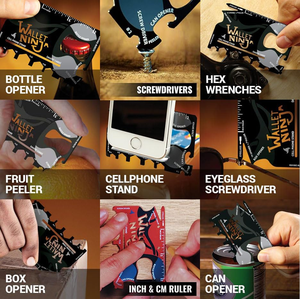 Cadeaux promotionnels haut de gamme, porte-cartes en métal personnalisé avec logo, ouvre-bouteille, porte-clés, outil multifonction de poche, carte de crédit multifonction - Product Image 4