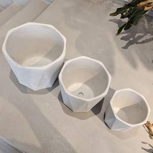 Vaso di fioriera Bonsai del produttore cinese per giardino e uso esterno colore bianco succulento e vasi di fiori con foro di drenaggio - Product Image 4