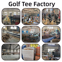 Tees de golf en bois de bambou à prix d'usine, avec logo personnalisé imprimé