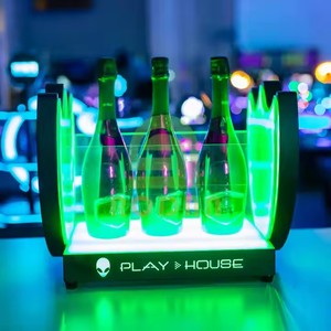 Diseño de moda Club/Club nocturno/Champagne Hotel Cubo de hielo duradero 3 capacidad de botella barril de hielo Acrílico - Product Image 4