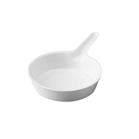 Mini-assiettes jetables biodégradables en bagasse de canne à sucre, forme carrée, pour sauces, assaisonnements, apéritifs et finger foods