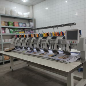 เครื่องปักผ้าความเร็วสูงแบบหลายหัว ยี่ห้อ China Dahao พร้อมระบบคอมพิวเตอร์ ขนาด 600*900 มม. สำหรับปักเลื่อม - Product Image 1