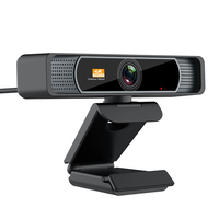 360 Derece Döndürme Canlı Yayın 4K USB2.0 CMOS Web Kamerası Dahili Mikrofon Hoparlör Android TV için Üç Düğmeli Uzaktan Kumanda