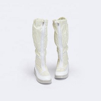 Chaussures de sécurité antistatiques, bottes longues, printemps, été, automne, hiver, unisexe, cuir microfibre, bottes de travail ESD pour l'industrie électronique