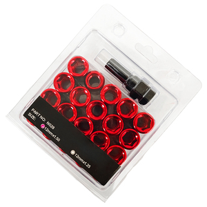 Tuercas de Seguridad para Ruedas de Coche Deportivo, Estilo Tuning, M12x1.5, Negro, Rojo, Azul, Morado, Cromo, Dorado - Product Image 1