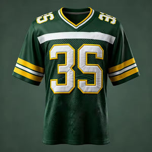 Uniforme de Fútbol Americano Personalizado de Secado Rápido con Impresión Digital en Espuma, Ropa Deportiva Sublimada, Uniforme de Fútbol Americano de Malla, Camiseta de Rugby - Product Image 1