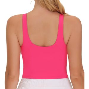 Top Deportivo Corto sin Mangas para Mujer, Cuello Redondo, Secado Rápido, Transpirable, para Yoga y Ejercicio, en Spandex y Poliéster - Product Image 2