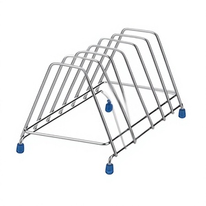 Support de rangement en métal pour assiettes, bols et planches à découper - Product Image 1