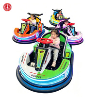 Kart électrique pour enfants avec fonction de télécommande, voitures tamponneuses parent-enfant à bulles