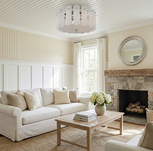 Plafonnier moderne en albâtre, luminaire de luxe pour chambre d'hôtel, décor rond en <span class=keywords><strong>dalles</strong></span> de pierre, laiton <span class=keywords><strong>LED</strong></span> Bonnington, petit plafonnier encastré - Product Image 2