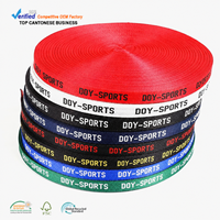 Cinta de Poliéster Jacquard para Prendas, con Logotipo de Nombre Multicolor de 1 cm